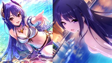 「プリコネr」レイ（サマー）士条怜 全4話（cv：早見沙織 さん）rei Summer Swimsuit Story 真夏の楽園に微笑み誘う渚