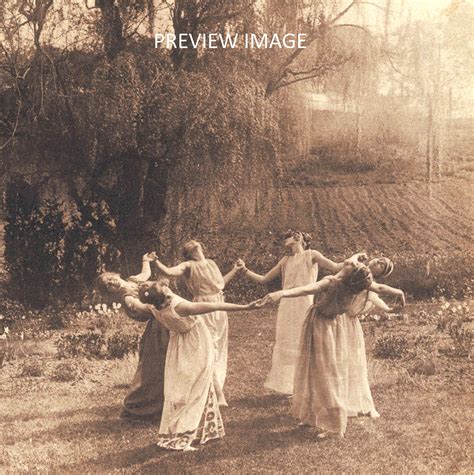 Circle of Witches Vintage Women Dancing by Moonlight Digital - Etsy