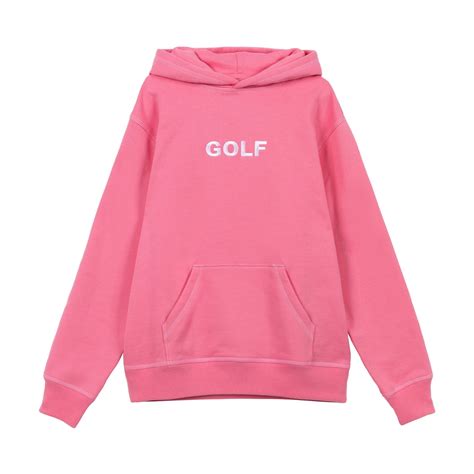 Contrast Stitch Logo Hoodie Pink - Fall/Winter 2022 - Golf Wang