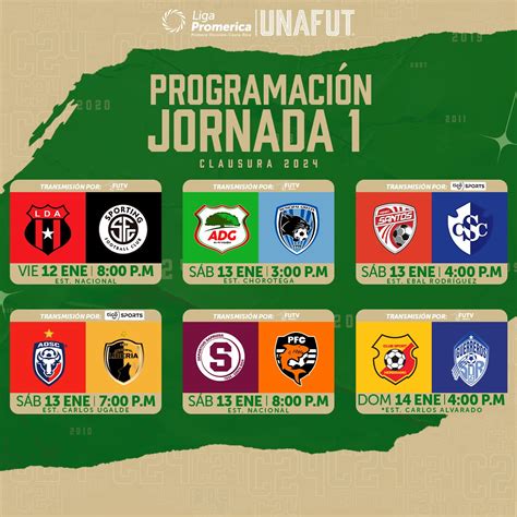 Definida La Programación Para La Jornada Inaugural Del Torneo Clausura 2024 Sensación Deportiva