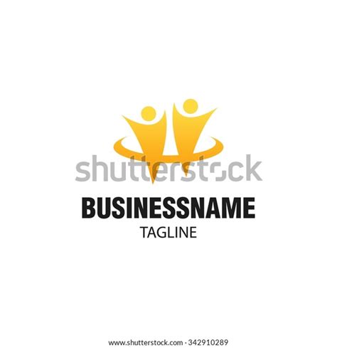 Swoosh People Logo Vector Template Stock Vector Royalty Free