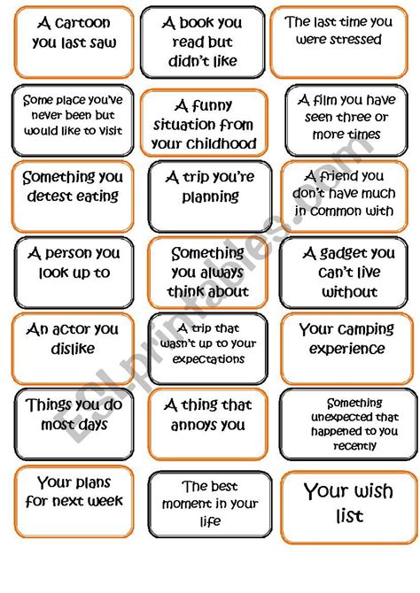 All Tenses Conversation Cards Part 2 Esl Worksheet By Edgein