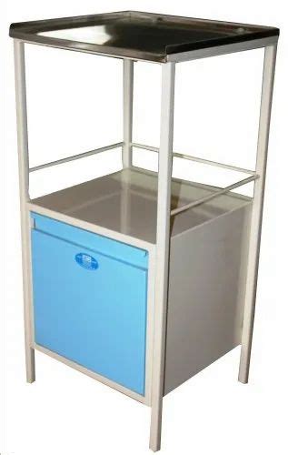 Mild Steel Hospital Bedside Locker Polished Size X X Mm