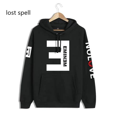 2018 Mens Eminem Hoodies Hip Hop Hooded Sweatshirts Men Streetwear