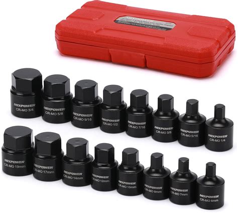 Sunex Tools 4506 3 4 Inch Drive Impact Hex Driver Set 5 Pieces Sae 3 4 1 1 4 Cr Mo