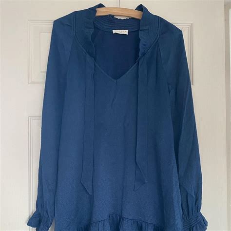 Sandro Dress With Pussy Bow Tie Chic Dress Hardly Depop