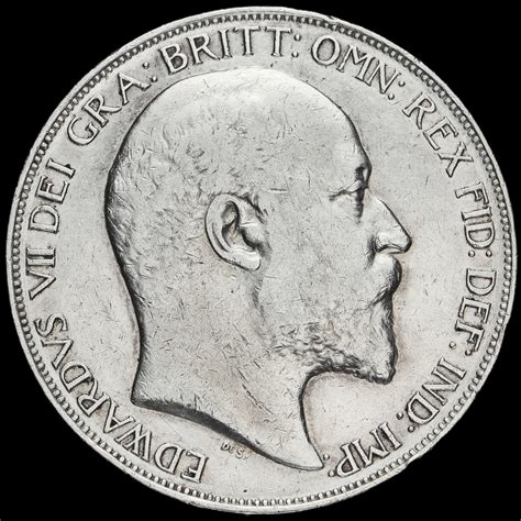 Edward Vii Silver Crown Gf Avf