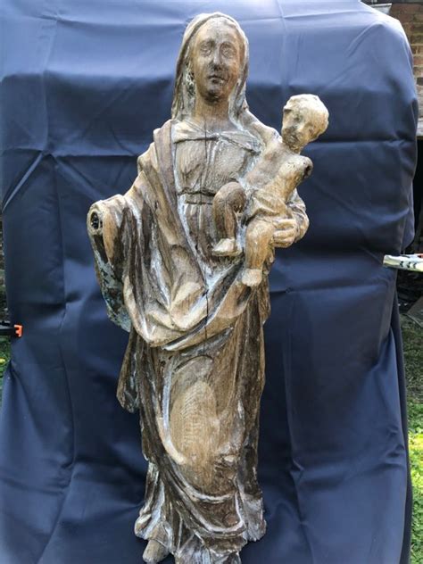 Madonna Con Bambino Scultura 75 Cm 1 Legno Prima Catawiki