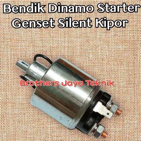 186F Relay Bendik Dinamo Starter Mesin Genset Solar Silent Kipor Kama