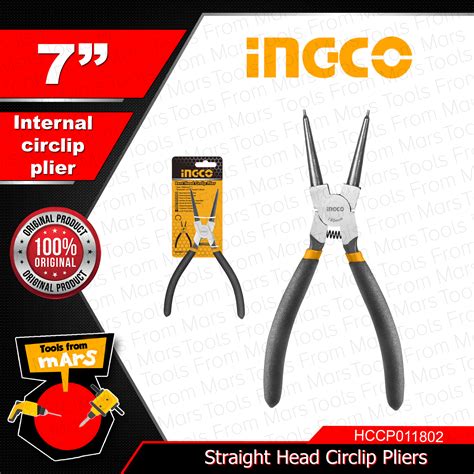 Ingco Straight Head Circlip Pliers Hccp Tools From Mars Iht