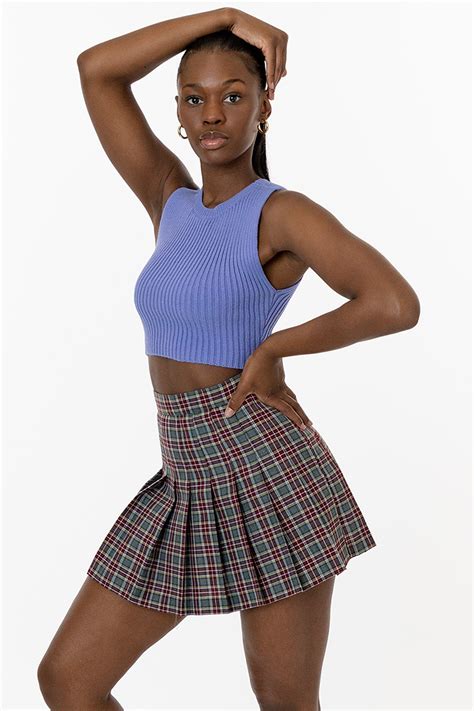 Rgb300p Plaid Tennis Skirt Los Angeles Apparel