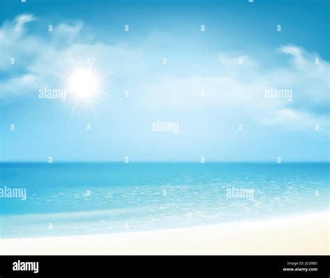 Soleil radieux à la plage Banque d images vectorielles Alamy