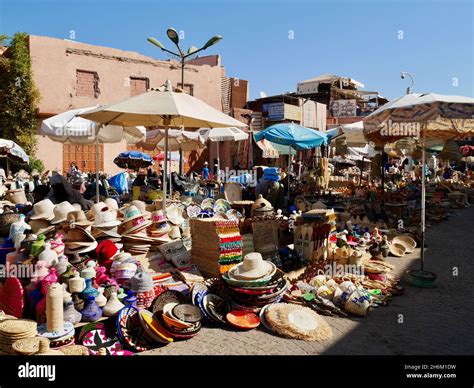 View Of Place Des Epices Spices Market In The Souk Of Marrakech