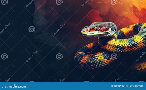 Venomous Viper - Reptile Snake Photo Series Stock Illustration ...