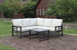 Backyard Creations Berkley Bay Brown Sectional Seating Patio Set With