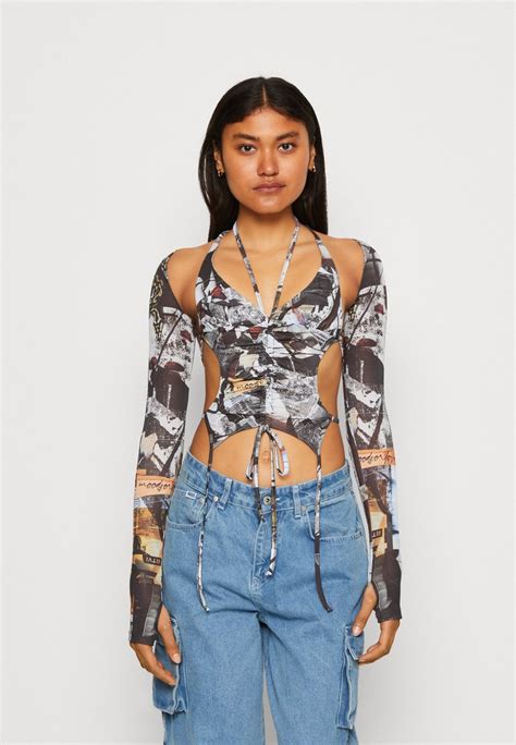 Jaded London Cut Out Top With Detached Sleeves Longsleeve