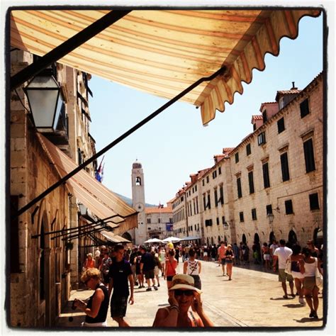 Looking Down The Stradun Old Town Dubrovnik Croatia Beautiful Places