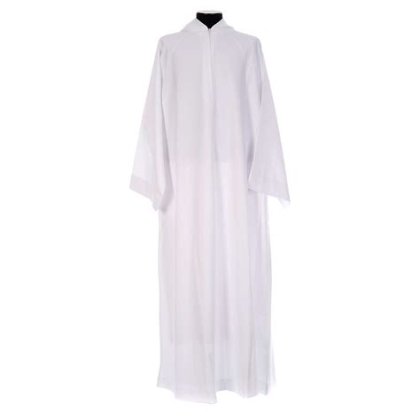 Liturgical Alb With Hood Made In Polyester Online Sales On Uk