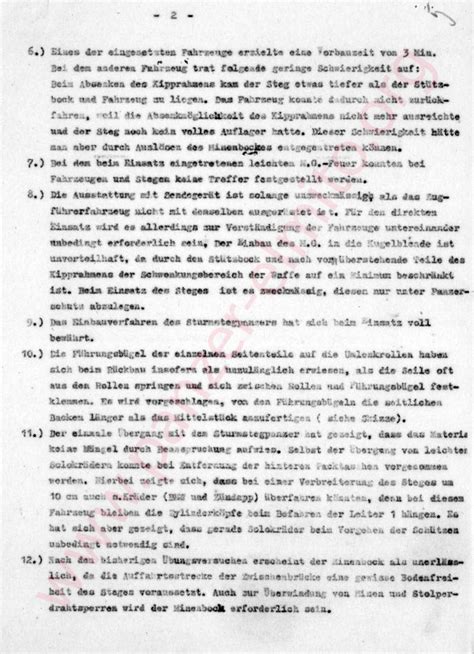 Fragebogen über den Brückenleger IVs Pz Pi Btl 39 13 08 1941