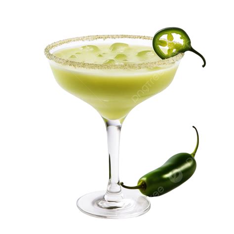 รูปค็อกเทลเม็กซิกันรสเผ็ด Jalapeno Margaritas Png ค็อกเทล เผ็ด มา