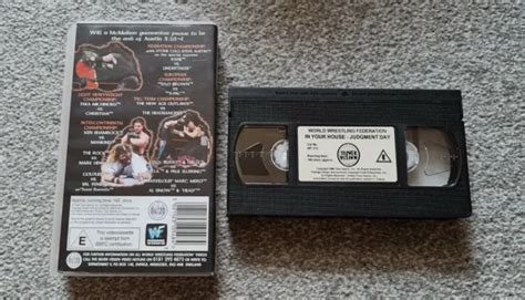 Retro Vintage Wwf In Your House Judgement Day Vhs Video Cassette Tape