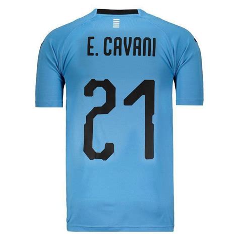 Camisa Puma Uruguai Home E Cavani Futfanatics