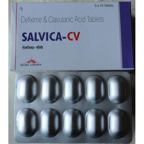 Salvica Cv Cefixime With Clavulanic Acid Tablets X Packaging Type