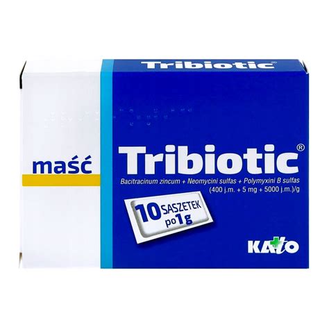 TRIBIOTIC maść antybakteryjna antybiotyk 10 sasz 13618172869 Allegro pl