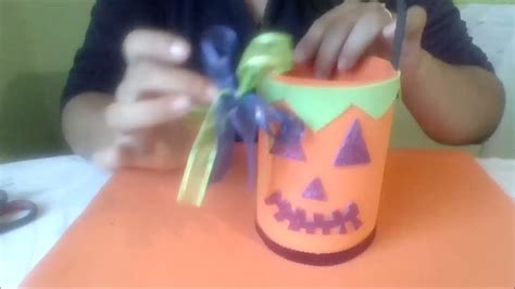 Bolsita De Calabaza Para Dulces En Foami Halloween MDulceCreacion YouTube