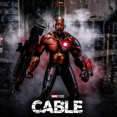 Artstation Dwayne Johnson As Mcu Cable