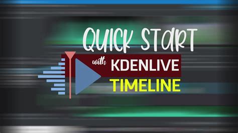 Quick Look At The Timeline Of Kdenlive Free Video Editor YouTube