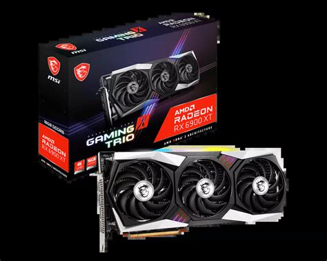 MSI Radeon RX 6900 XT GAMING X TRIO 16GB GDDR6 PCI Express 4.0 Video ...