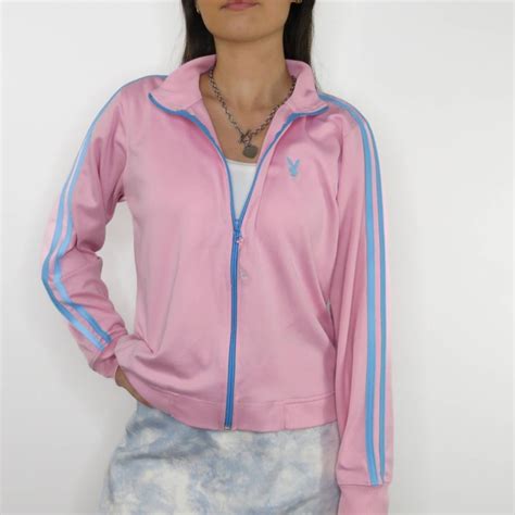 Vintage Vintage Playboy Pink Blue Pastel Track Jacket Grailed