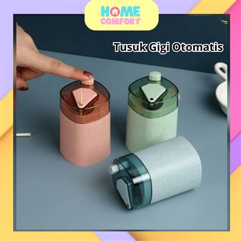 Home Comfort Wadah Tusuk Gigi Otomatis Automatic Toothpick Holder