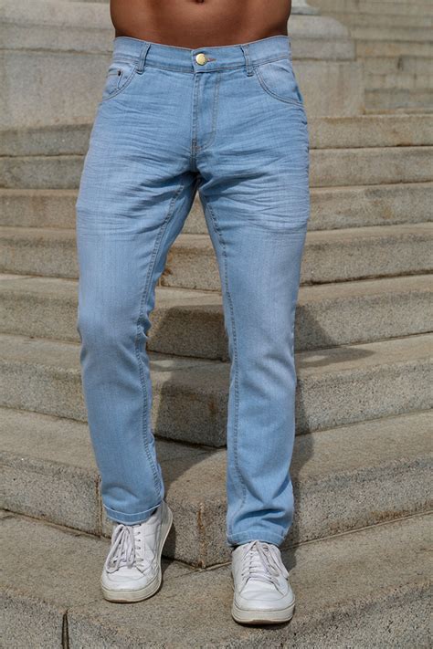 Calça jeans reta atacado masculina Revanche Maribor Azul Roupas