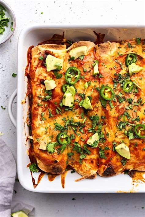 Black Bean And Sweet Potato Enchiladas Recipe Vegan Enchiladas