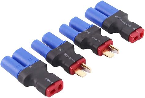 Olirc 4pcs Ec5 To T Plug Style Male Female Rc Connector Adapterc82 4 Toys And Games