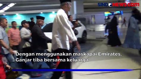 Tiba Di Bandara Soetta Dari Makkah Ganjar Pranowo Ogah Bicara Politik