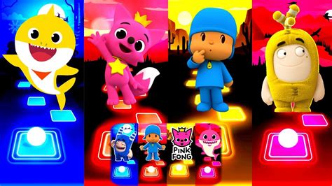 Pinkfong 🆚 Oddbods Bubbles 🆚 Baby Shark 🆚 Pocoyo Mega Video Battle 🎯🏆