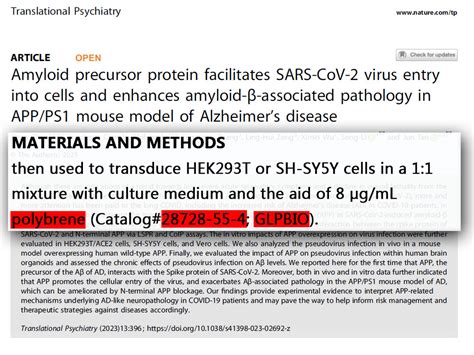 Polybrene Heparin Neutralizer CAS NO 28728 55 4 GlpBio