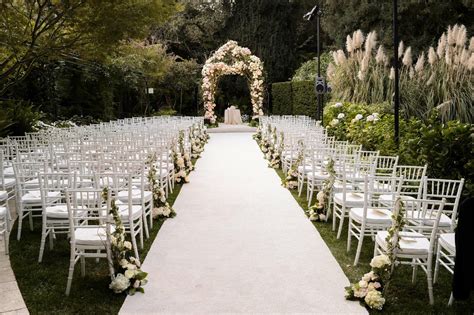 Ceremony Décor Photos Garden Ceremony Décor White Chairs Inside