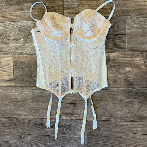 Vintage Victoria S Secret Teddy Corset With Gart Gem