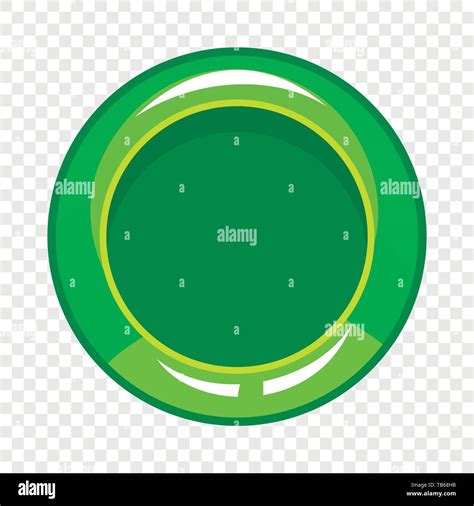 Green Button Icon Cartoon Style Stock Vector Image Art Alamy