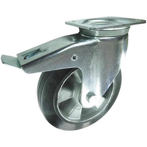 G29 Extra Heavy Duty Rubber Tyre Castors 100mm 125mm 160mm 200mm