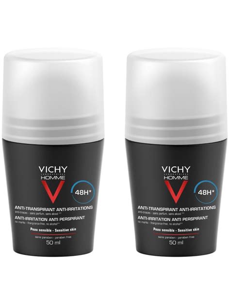 Vichy Homme Roll On Deodorant Sensitive Skin X Ml