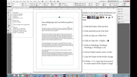 Indesign Page Borders Youtube