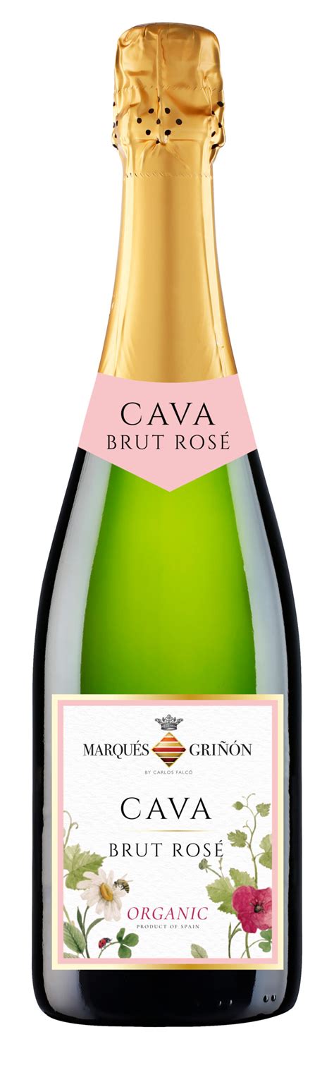 MARQUES DE GRINON Cava Organic Brut Rosé putojantis vynas Prike