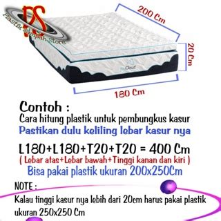 Jual Plastik Bening 250 X 250 Cm Cm Plastik Pembungkus Kasur 200 Cm