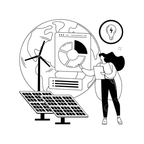 Green Economy Abstract Concept Vector Illustration Cartoon Metaphor