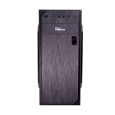 PC Power 180O Mid Tower Black ATX Desktop Casing With PSU